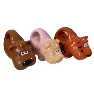 Little Tikes Flashlight Lot Tiger Bear Pig Glow N Speak Vintage Animal Toys Y2K